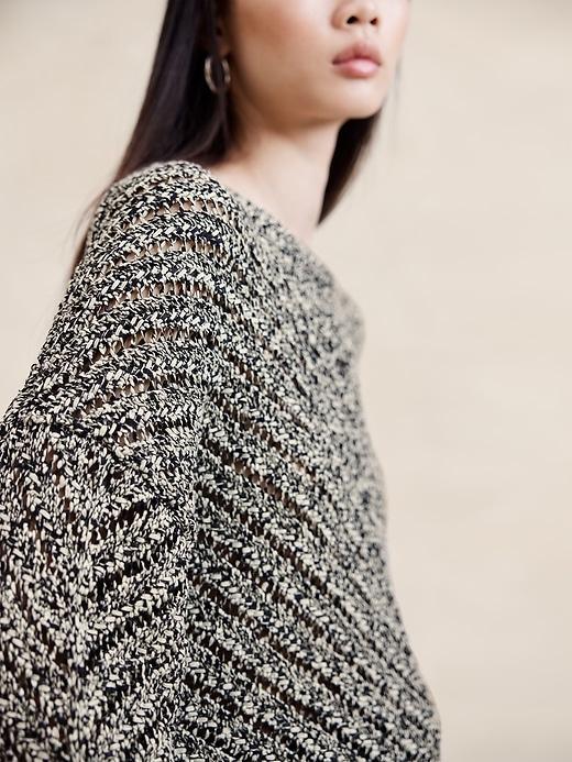 Oversized Cotton-Blend Sweater Product Image