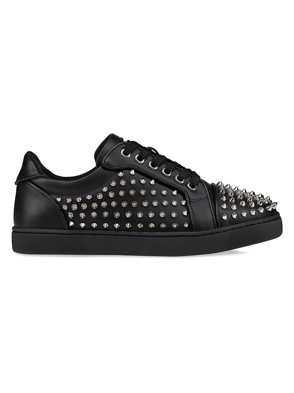 Womens Vieira Night Spikes Calf Leather Sneakers Product Image