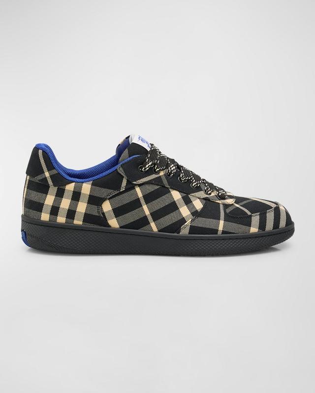 Men's Check Low-Top Sneakers Product Image