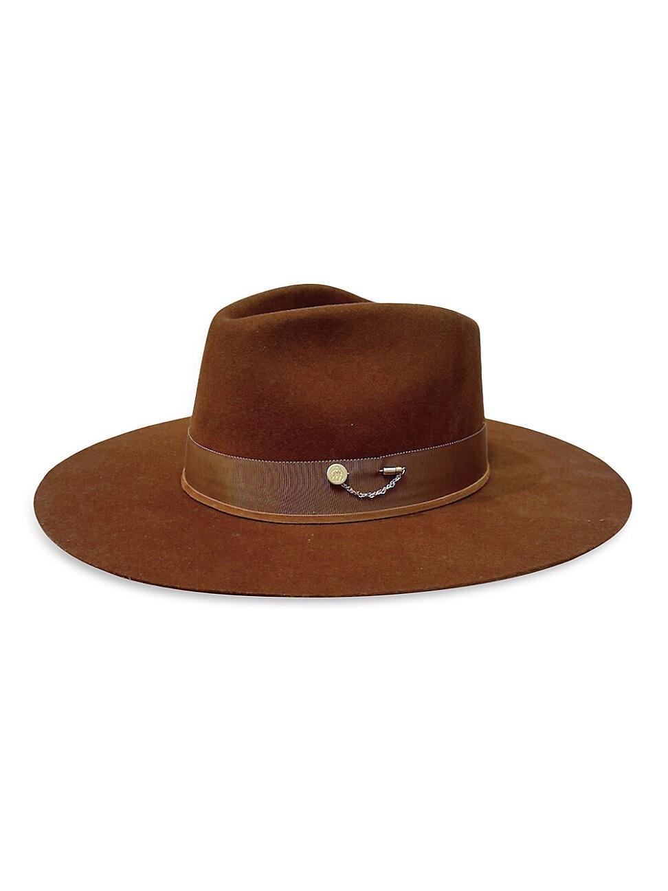 Womens Beech Wool Flat-Brimmed Fedora product image