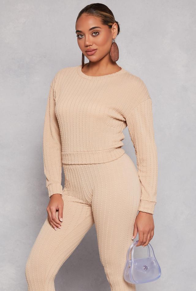 Womens Ribbed Knit Pullover Sweater Product Image