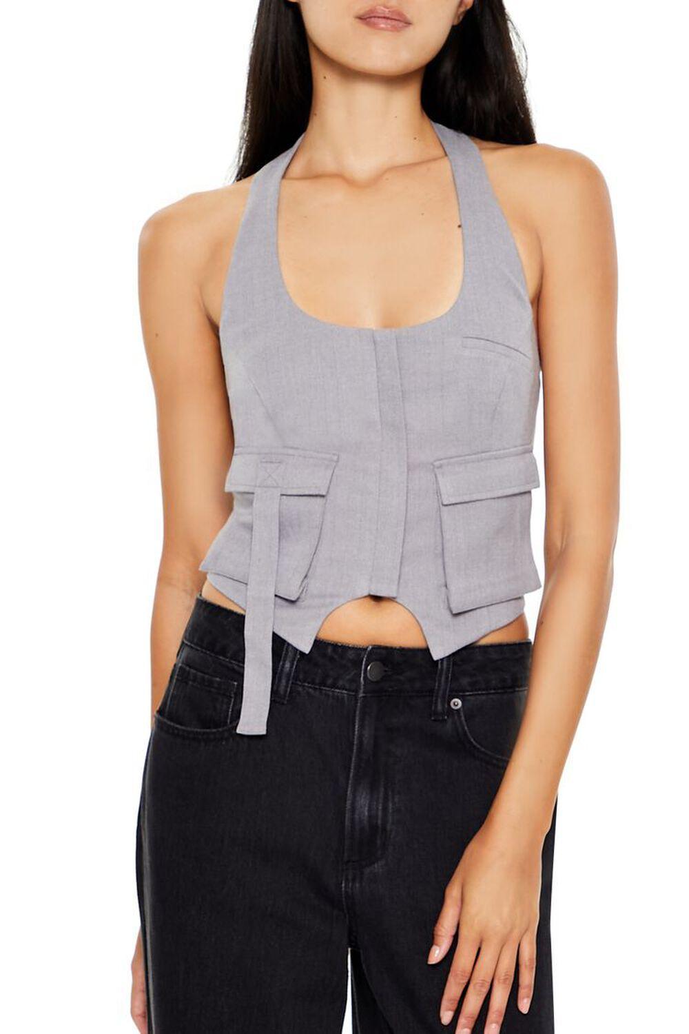 Halter Cargo Crop Top | Forever 21 Product Image