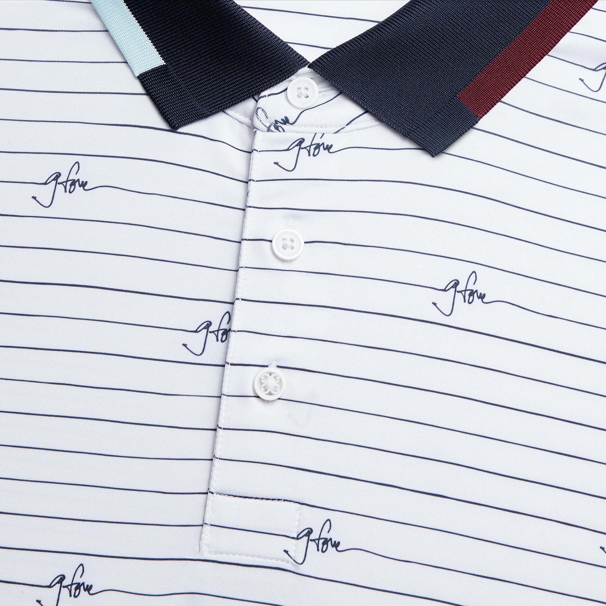 G/FORE SCRIPT STRIPE TECH JERSEY POLO Product Image