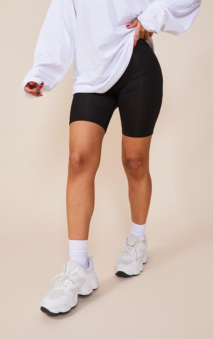 Petite Black Basic Bike Shorts Product Image