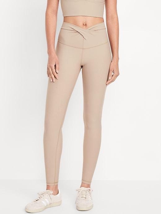 Extra High-Waisted PowerSoft Twist-Front Leggings Product Image