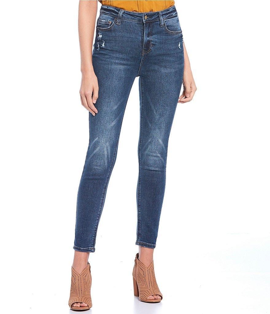 Hippie Laundry Throwback High Rise Skinny Jeans Product Image