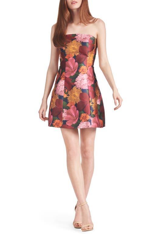 Womens Alanna Floral Strapless Minidress Product Image