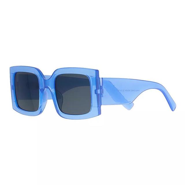 Womens Cali Plastic Rectangle With Smoke Lens Sunglasses Product Image