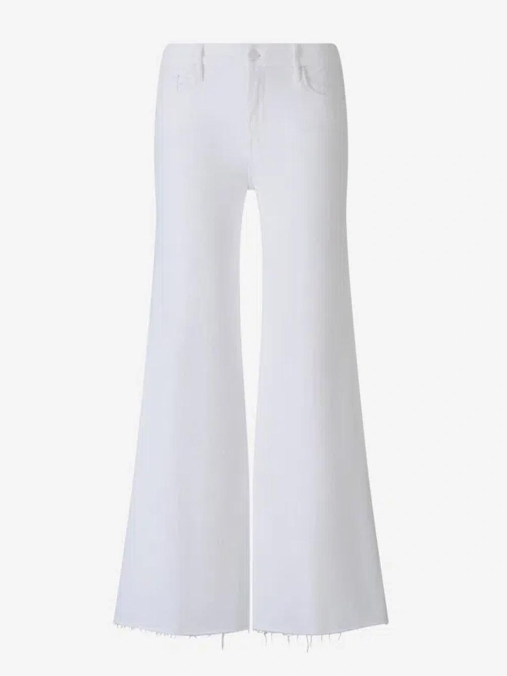 MOTHER Palazzo Jeans In White Product Image