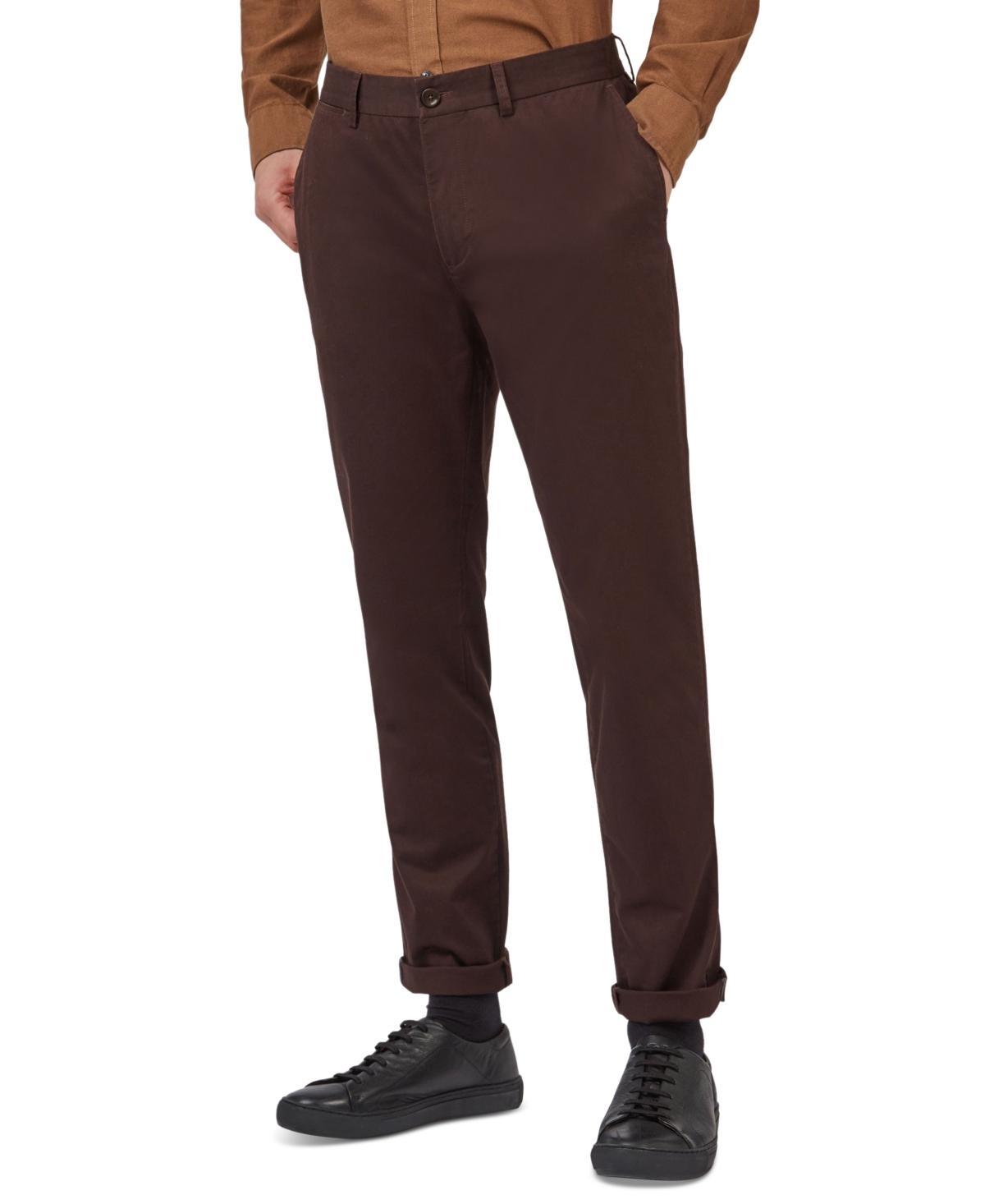 Ben Sherman Mens Slim-Fit Stretch Five-Pocket Branded Chino Pants Product Image