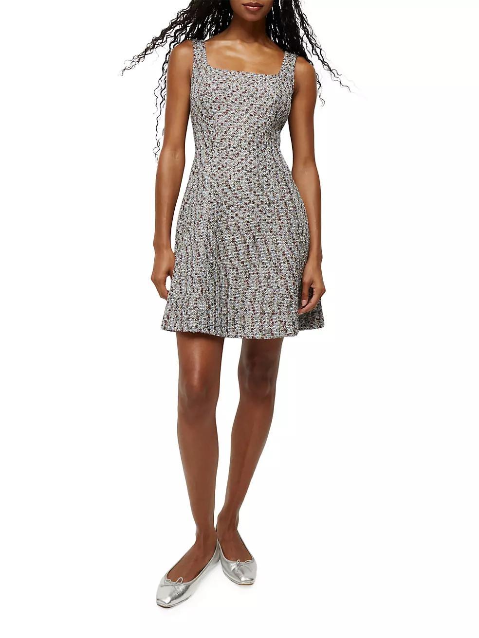 Delphine Tweed Sleeveless Minidress Product Image