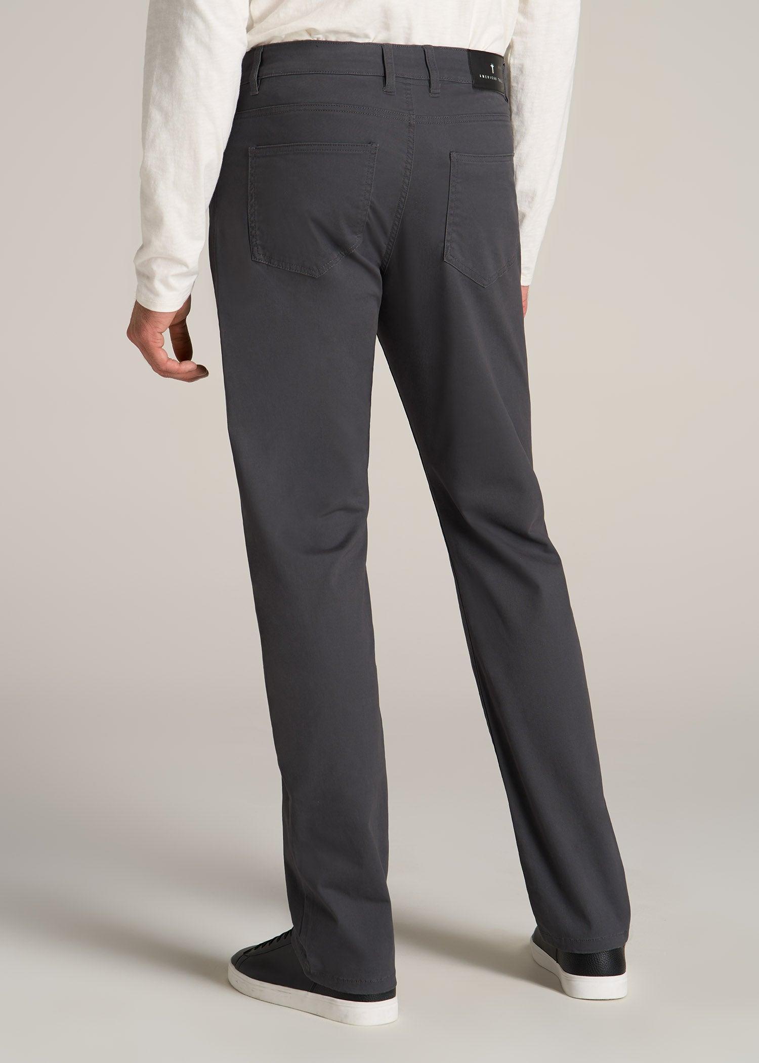 J1 STRAIGHT Leg Five-Pocket Pants for Tall Men in Iron Grey Product Image