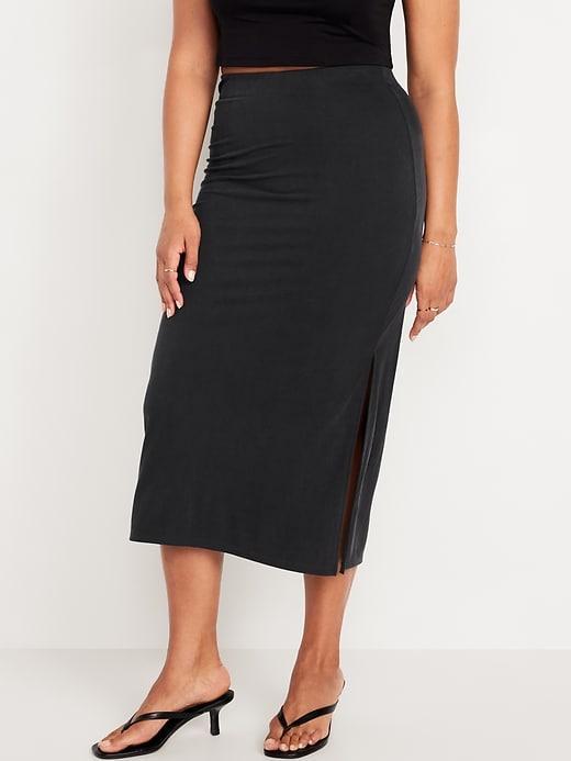 Ribbed Maxi Skirt Product Image