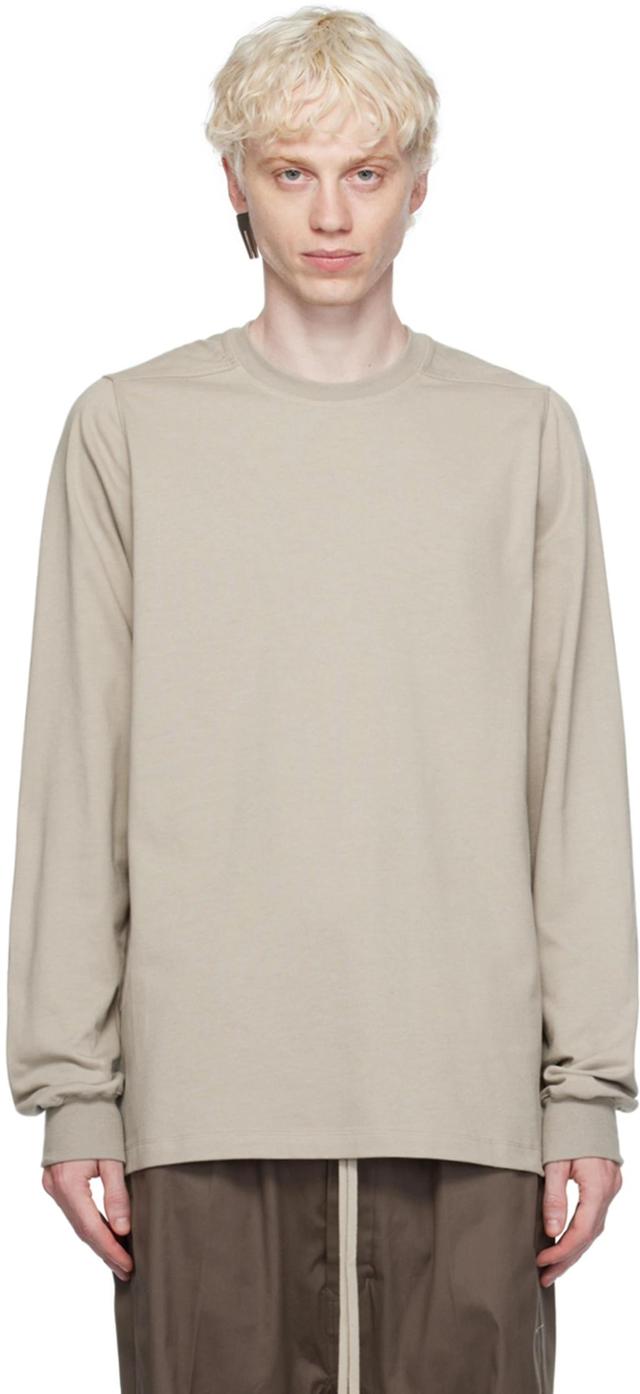 RICK OWENS Off-white Crewneck Sweatshirt In 08 Pearl Product Image