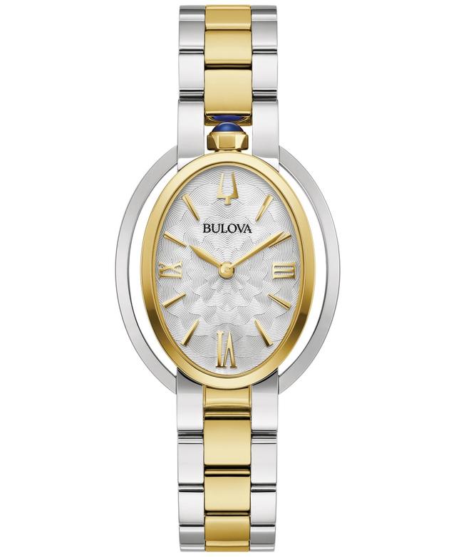 Bulova Womens Rubaiyat Two Hand Two Tone Analog Stainless Steel Bracelet Watch Product Image