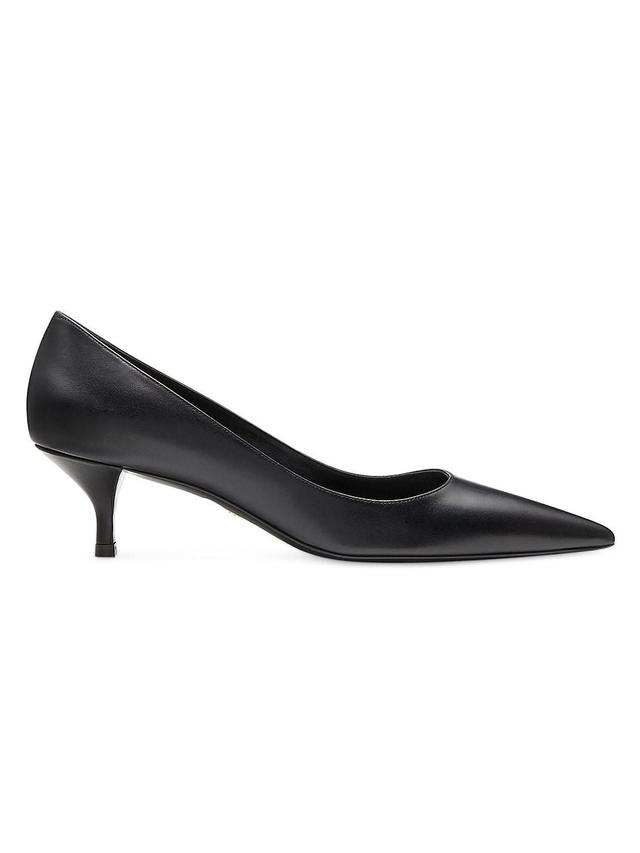 Womens Stuart 50MM Patent Leather Kitten-Heel Pumps Product Image