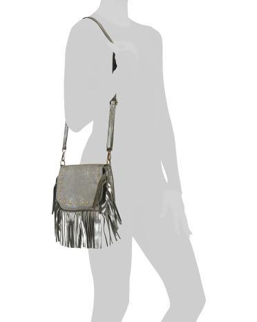 Leather Fringe Crossbody for Women Product Image