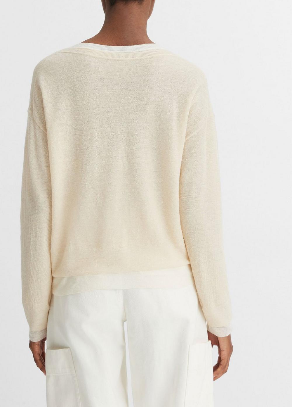 Double-Layer Wool-Blend Sweater Product Image