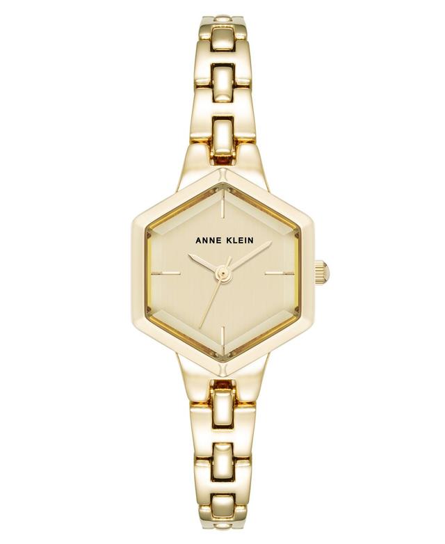 Anne Klein Womens Quartz Petite Hexagonal Gold-Tone Alloy Metal Bracelet Watch, 21mm Product Image