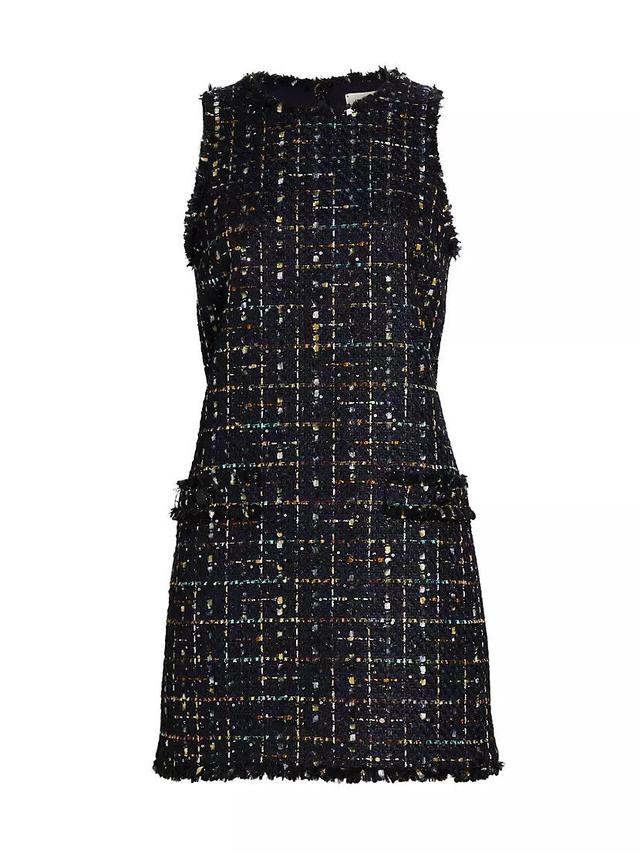 Florian Sequin Tweed Sleeveless Minidress Product Image