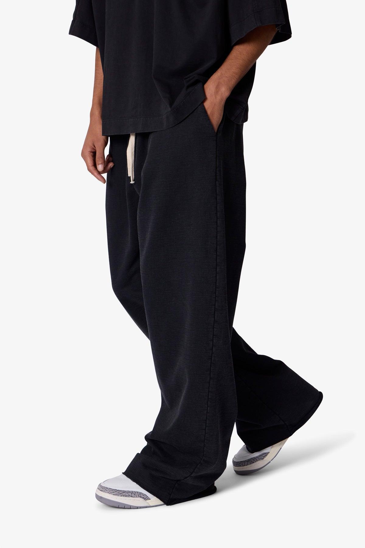 Ultra Baggy Heavy Fleece Sweatpants - Washed Black Product Image