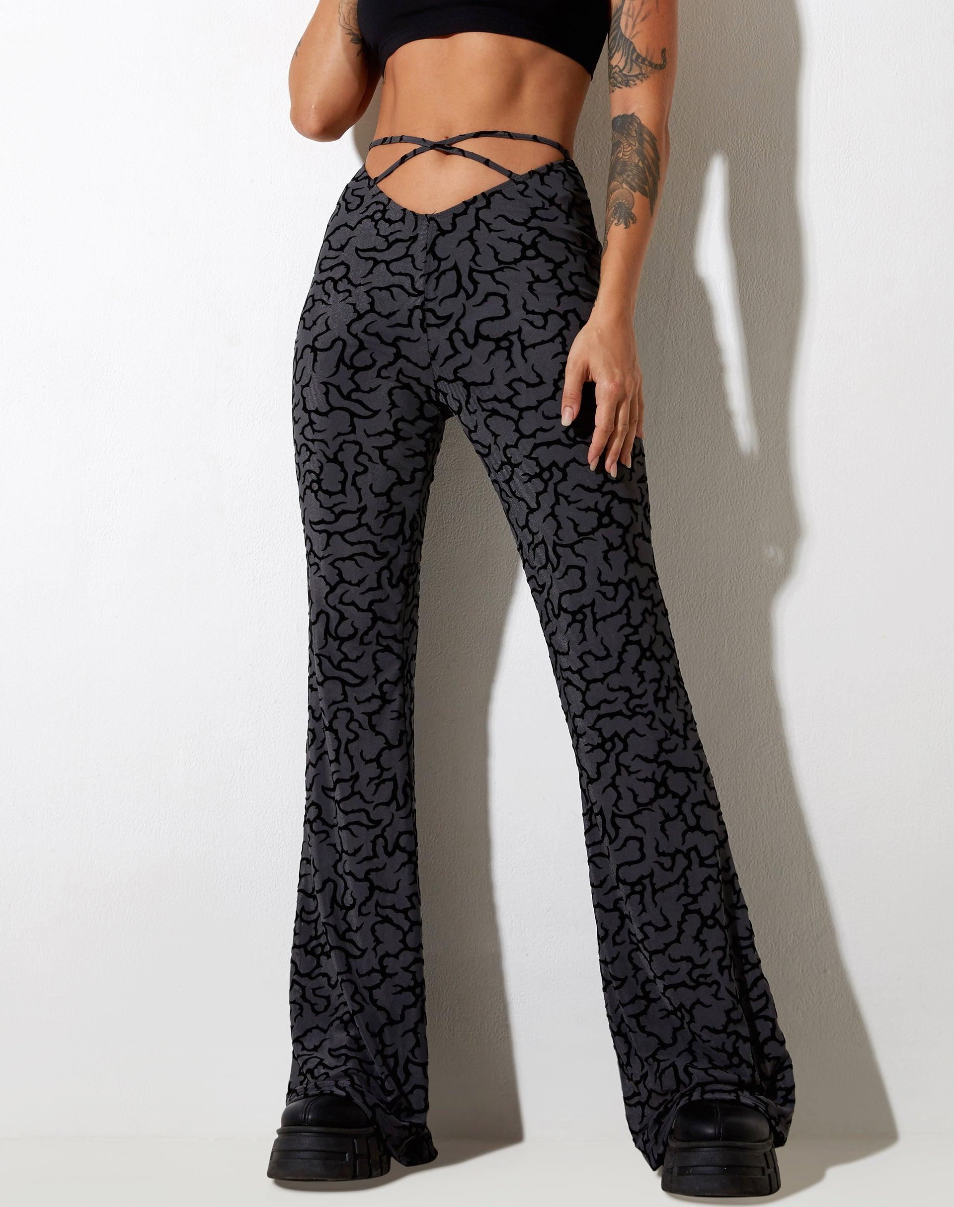 Nancha Flare Trouser in Tribal Flock Product Image