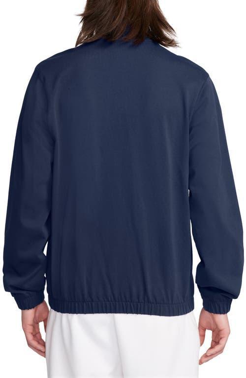 NIKE Men's Club Knit Jacket In Midnight Navy/midnight Navy/white Product Image