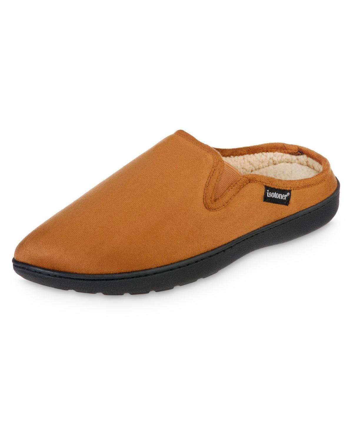 Isotoner Mens Recycled Vincent Hoodback Slippers - Navy Blue L Product Image