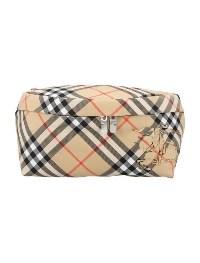 Men's Check Belt Bag In Sand Product Image