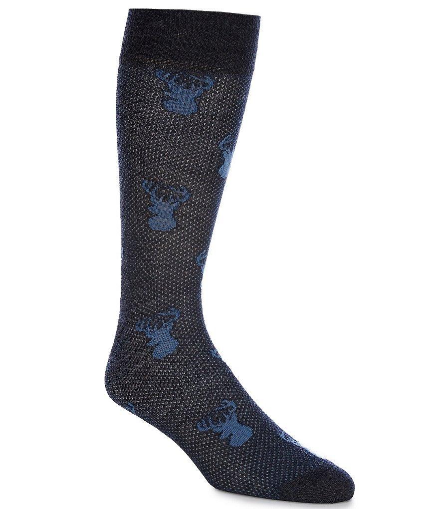 Cremieux Deer Pattern Crew Dress Socks Product Image