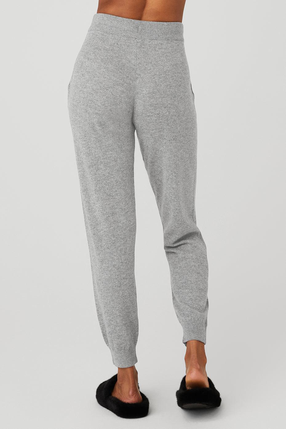 High-Waist Cashmere Jet Set Pant - Dove Grey Heather Female Product Image