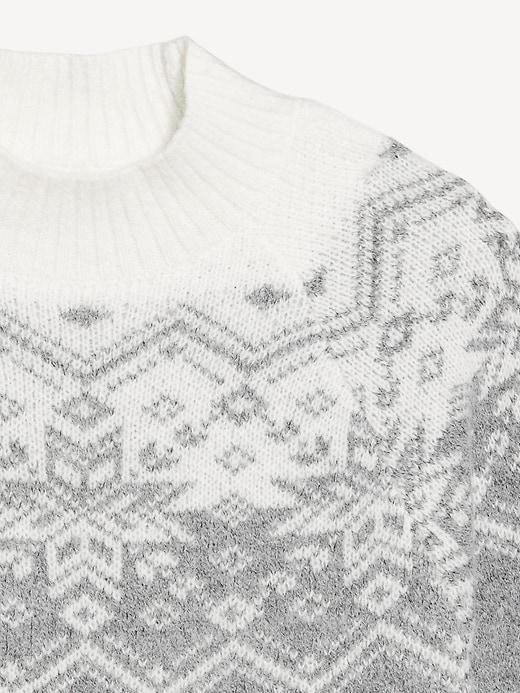 Holiday Print Mock-Neck Sweater Product Image