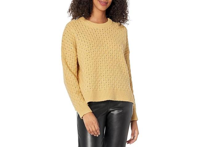 Madewell Basket Weave Bali Pullover (Autumn Gold) Women's Clothing Product Image