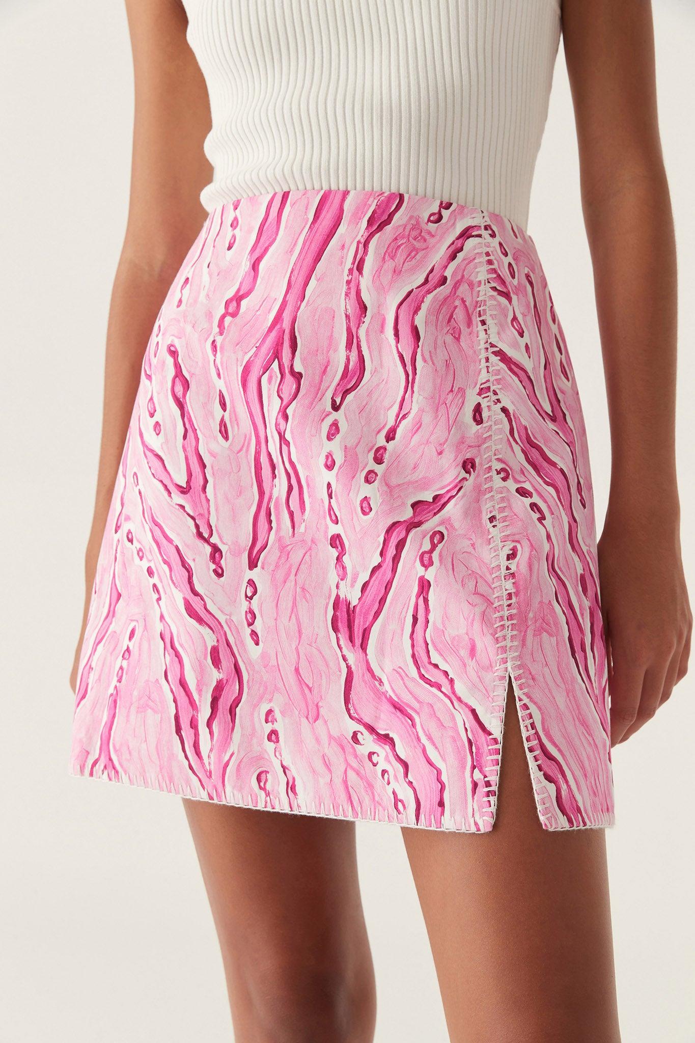 Blaze Stitch Mini Skirt Product Image