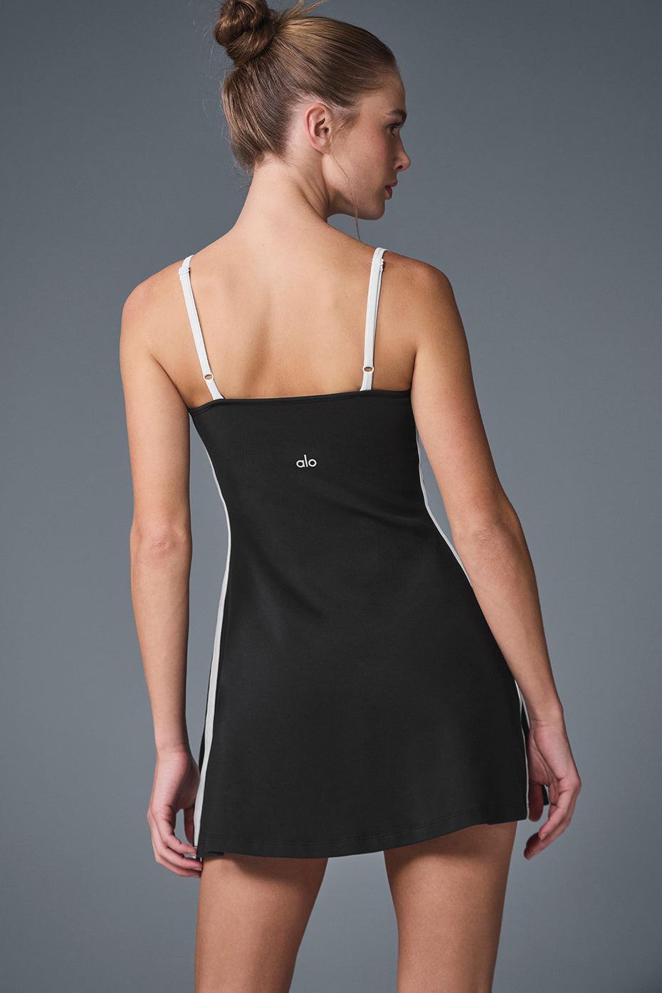 Airbrush Streamlined Dress - Black/White Female Product Image