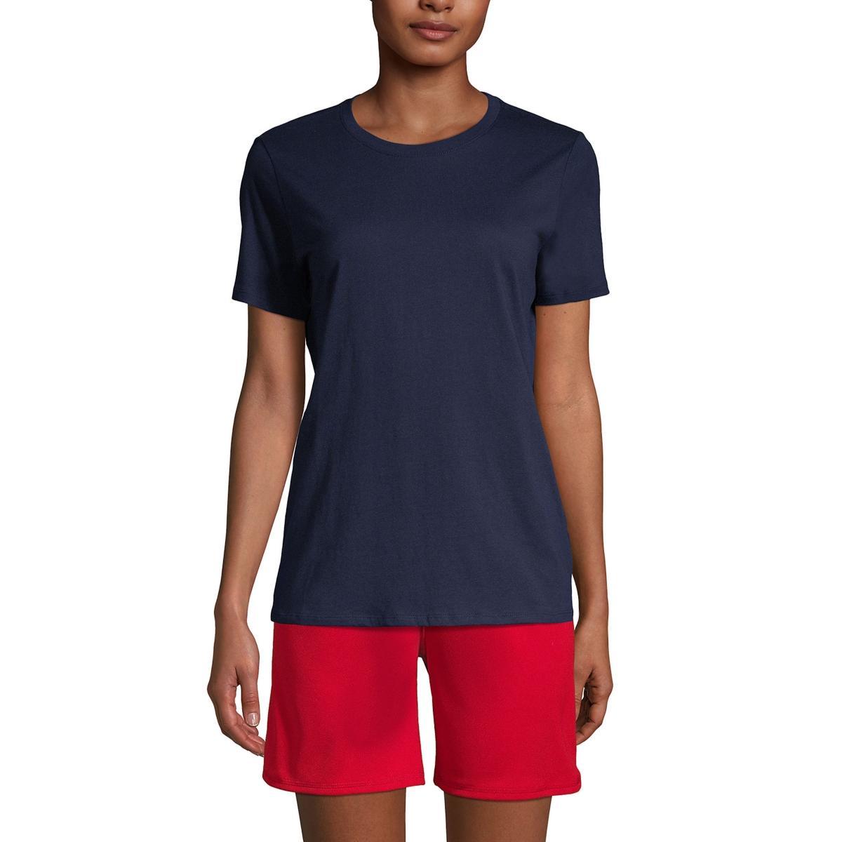 Womens Lands End Short Sleeve Essential Tee Product Image