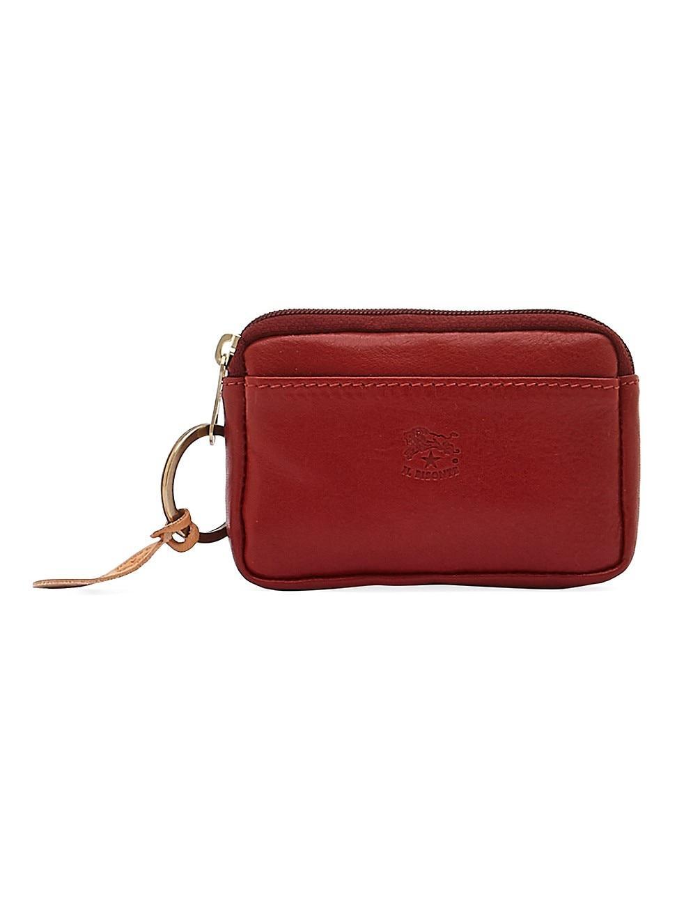 Womens Classic Leather Keyring Card Holder Product Image