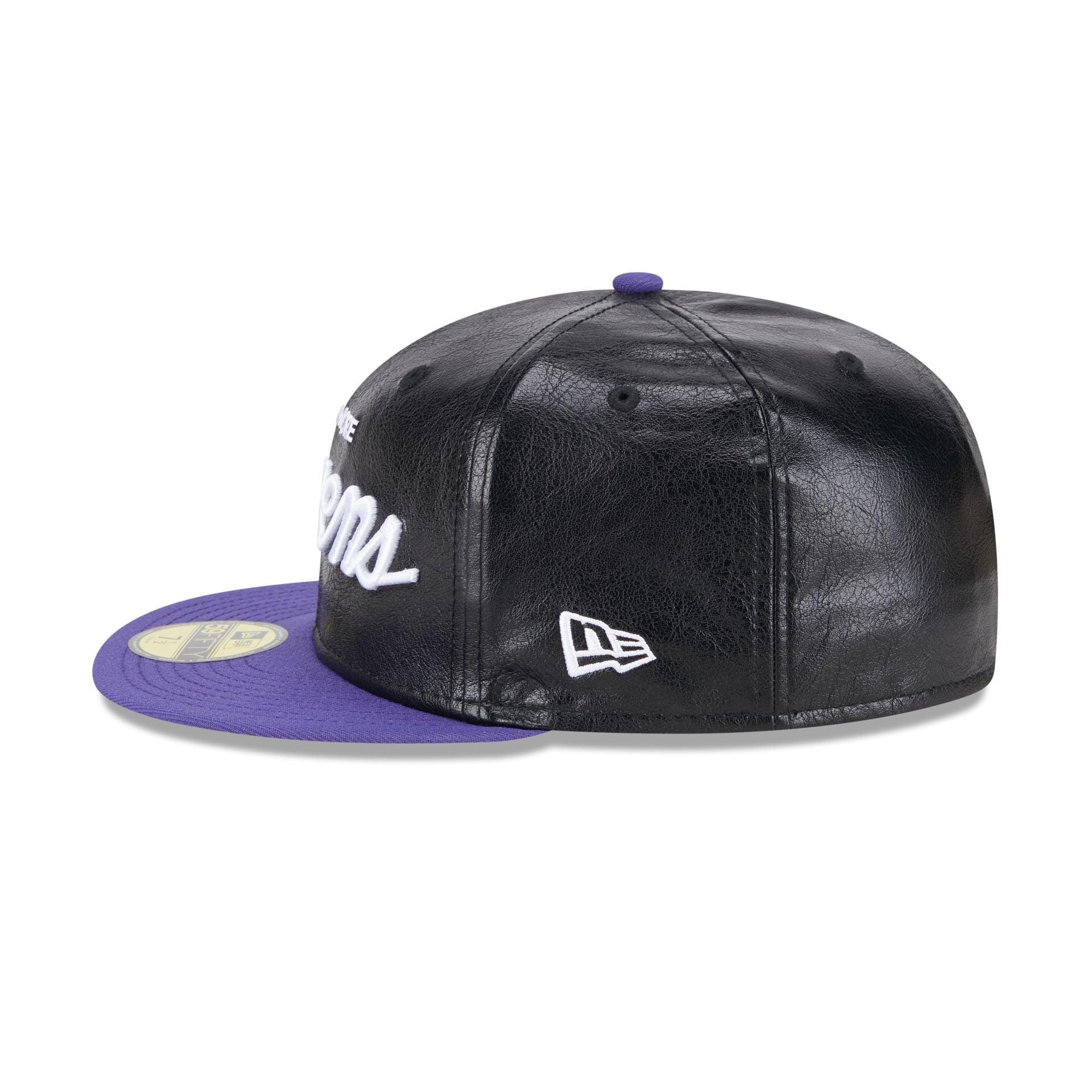 Baltimore Ravens Faux Leather Crown 59FIFTY Fitted Hat Male Product Image