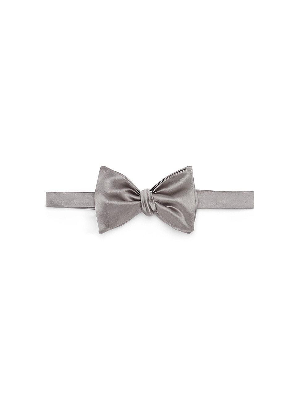 Mens Cotton and Silk Satin Bow Tie Product Image