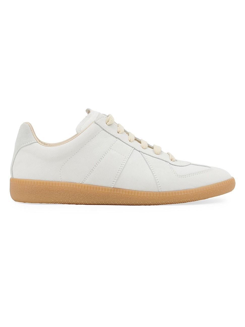 Men's Replica Leather Low-Top Sneakers Product Image