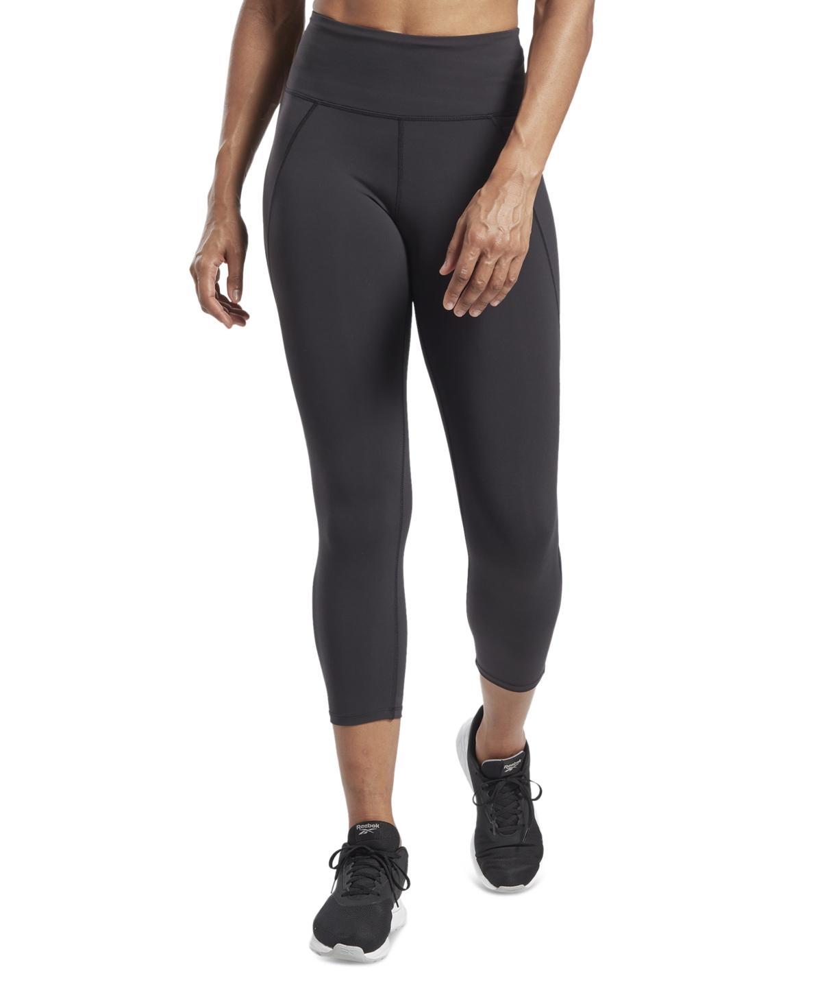 Reebok Womens Lux High-Rise Pull-On 3/4 Leggings Product Image