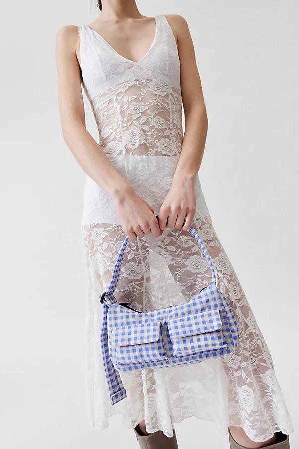 BAGGU UO Exclusive Gingham Cargo Nylon Shoulder Bag Womens at Urban Outfitters Product Image