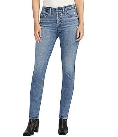 Silver Jeans Co. Most Wanted Mid Rise Slim Straight Jeans Product Image