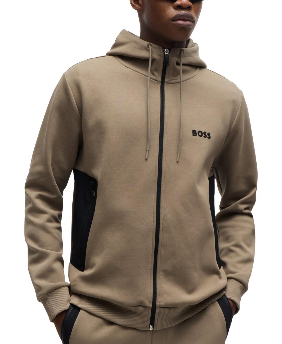 Boss by Hugo Boss Mens 3D-Moulded Logo Zip-Up Hoodie Product Image