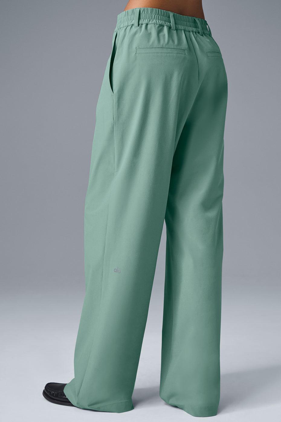 High-Waist Pursuit Trouser (Regular) - Botanical Green Female Product Image