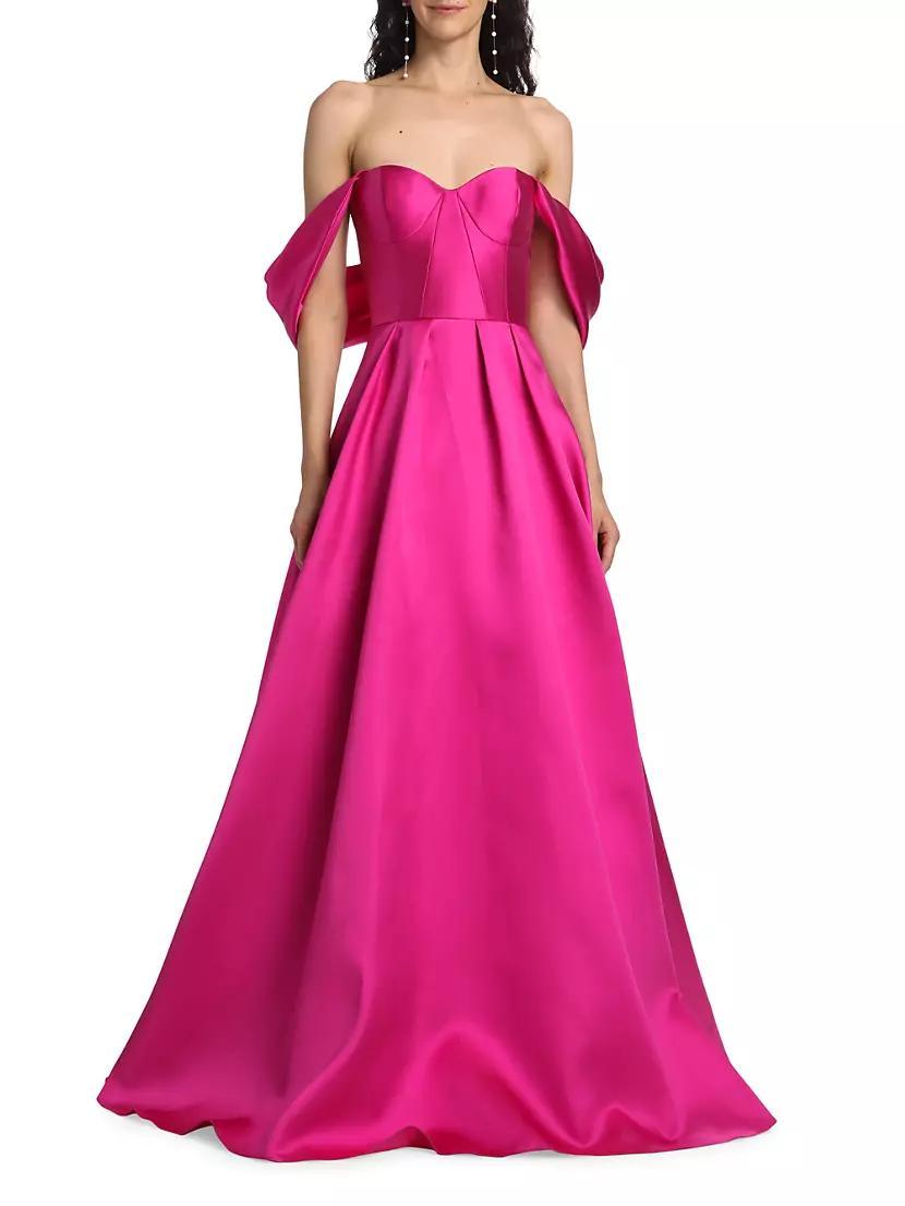 Viktor Off-The-Shoulder Mikado Gown Product Image