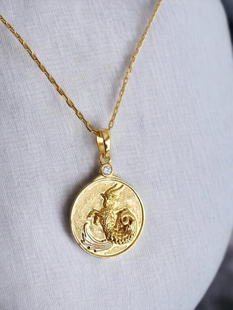 Zodiac Capricorn Necklace Female Product Image