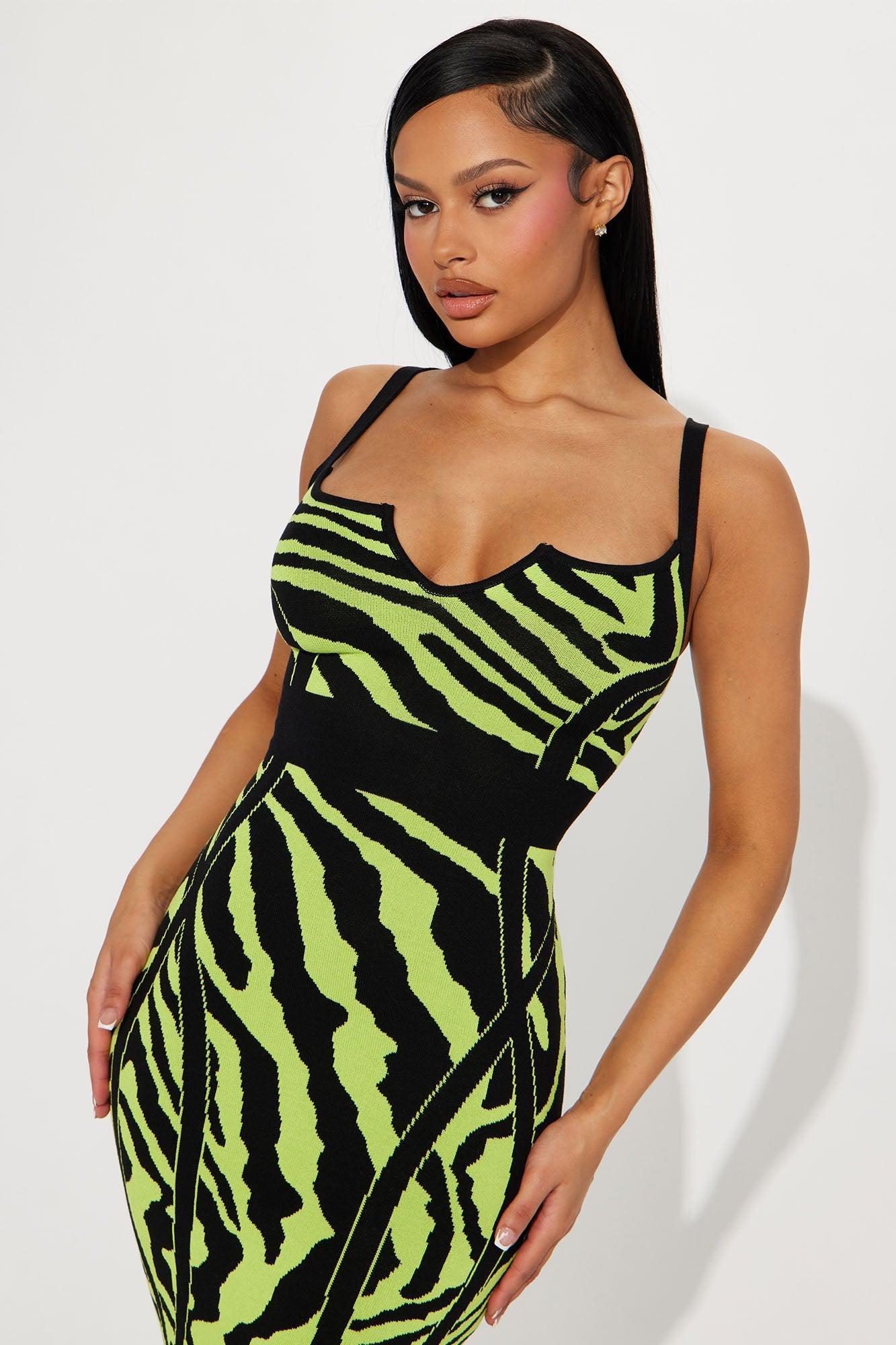 Wild Thing Maxi Dress - Lime Product Image