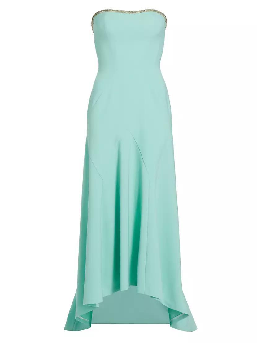 Charlotte Beaded-Trim High-Low Dress Product Image