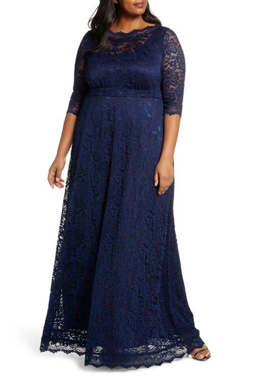 Kiyonna Leona Lace Evening Gown Product Image